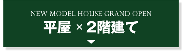 NEW MODEL HOUSE 平屋×2階建て